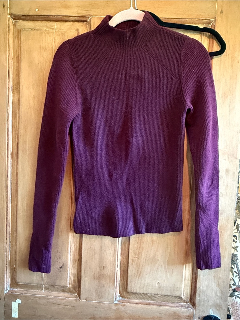 Ann Taylor fitted maroon sweater
